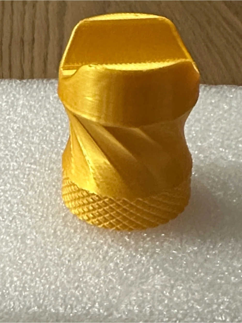 Gold Textured Plastic Cigar Holder
